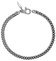 Bracelet Giovanni Raspini Man Treccia Quadra Piccola in Silver 11343L